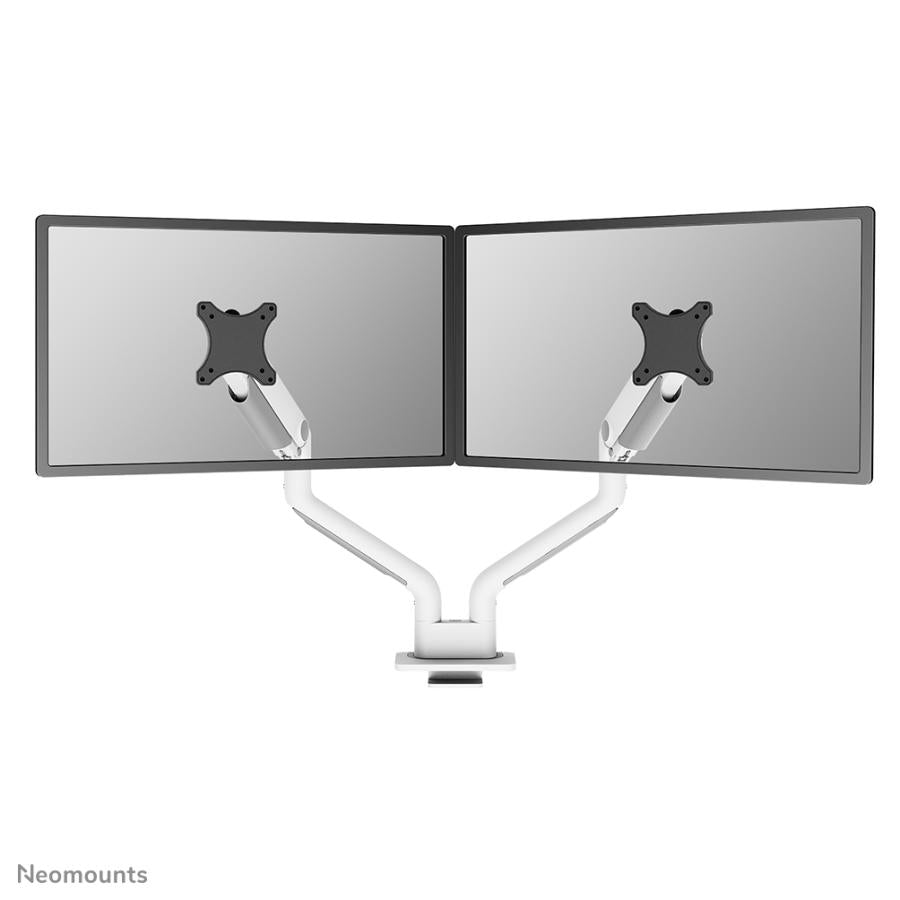 Neomounts ds70s-950wh2 Full-Motion-Tischhalterung, 2x 17 - 35, 18 kg, 100x100 mm, Silber