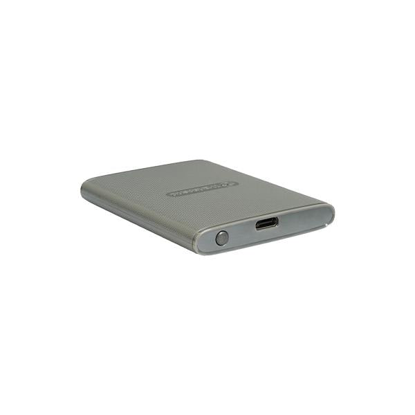 Transcend ts1tesd360c esd360c externe SSD, 1 TB, USB 20 Gbit/s, Typ C, 2000 MB s, 3D NAND, grau