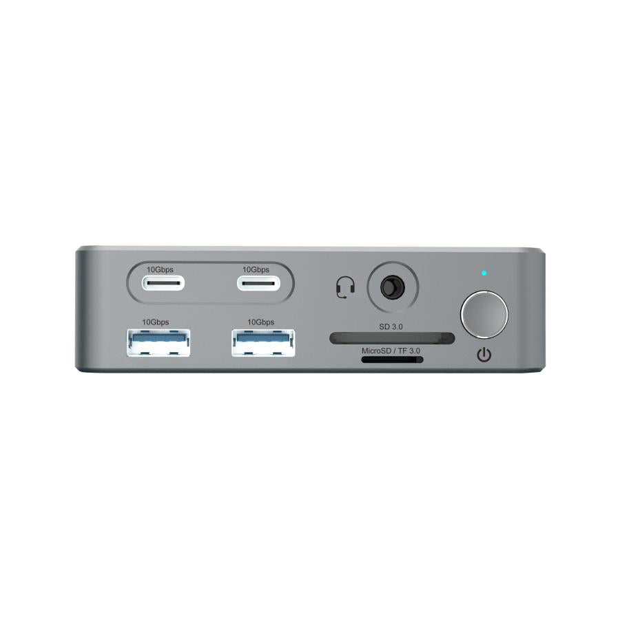 Conceptronic donn25g 15-in-1 Display Link USB 3.2 Gen 2 Dockingstation, Typ-C 10 Gbit/s, USB-A x2