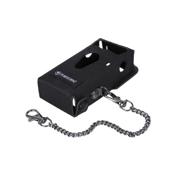 Transcend TS-DBK7 Körperkamera-Zubehörset, Tragetasche für DPB30, Schutzhülle + Sicherheitskette