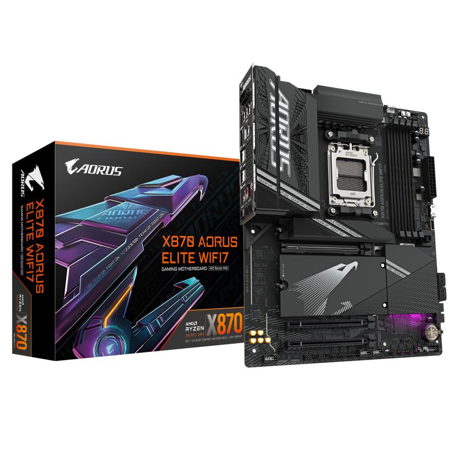 Gigabyte x870 a Elite WiFi7, ATX, AMD AM5, x870, 4x DDR5, USB4, 2,5 GBE, Wi-Fi 7, PCIe 5.0