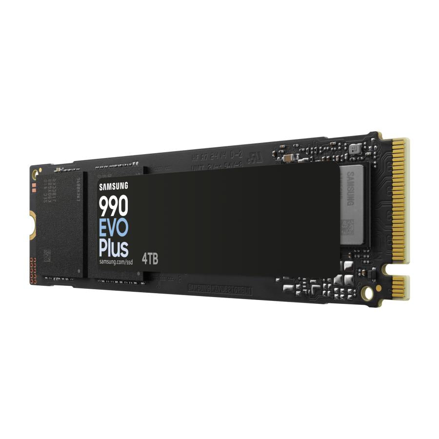 Samsung mz-v9s4t0bw mz-v9s4t0 evo 990 plus SSD, 4 TB, m.2, PCIe 4.0, 7150 MB s, 1350000 IOPS, schwarz