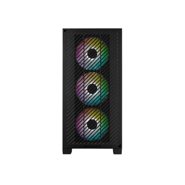 Cooler Master E301-KGNN-S00 Elite 301 Schwarz Argb, ATX, Fenster, USB 3.2 Gen 1 Typ C, 3 x 120 mm Argb