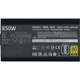 Cooler Master mpe-8501-afaag-3eeu mwe gold 850 v2 atx3.1 schwarz, 850 W, 90 % @typ, 120 mm, 4x PCIe 6+2