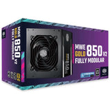 Cooler Master mpe-8501-afaag-3eeu mwe gold 850 v2 atx3.1 schwarz, 850 W, 90 % @typ, 120 mm, 4x PCIe 6+2