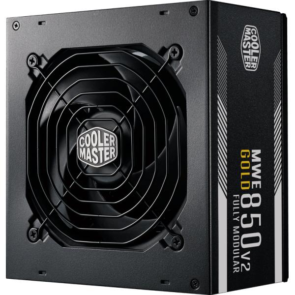 Cooler Master mpe-8501-afaag-3eeu mwe gold 850 v2 atx3.1 schwarz, 850 W, 90 % @typ, 120 mm, 4x PCIe 6+2