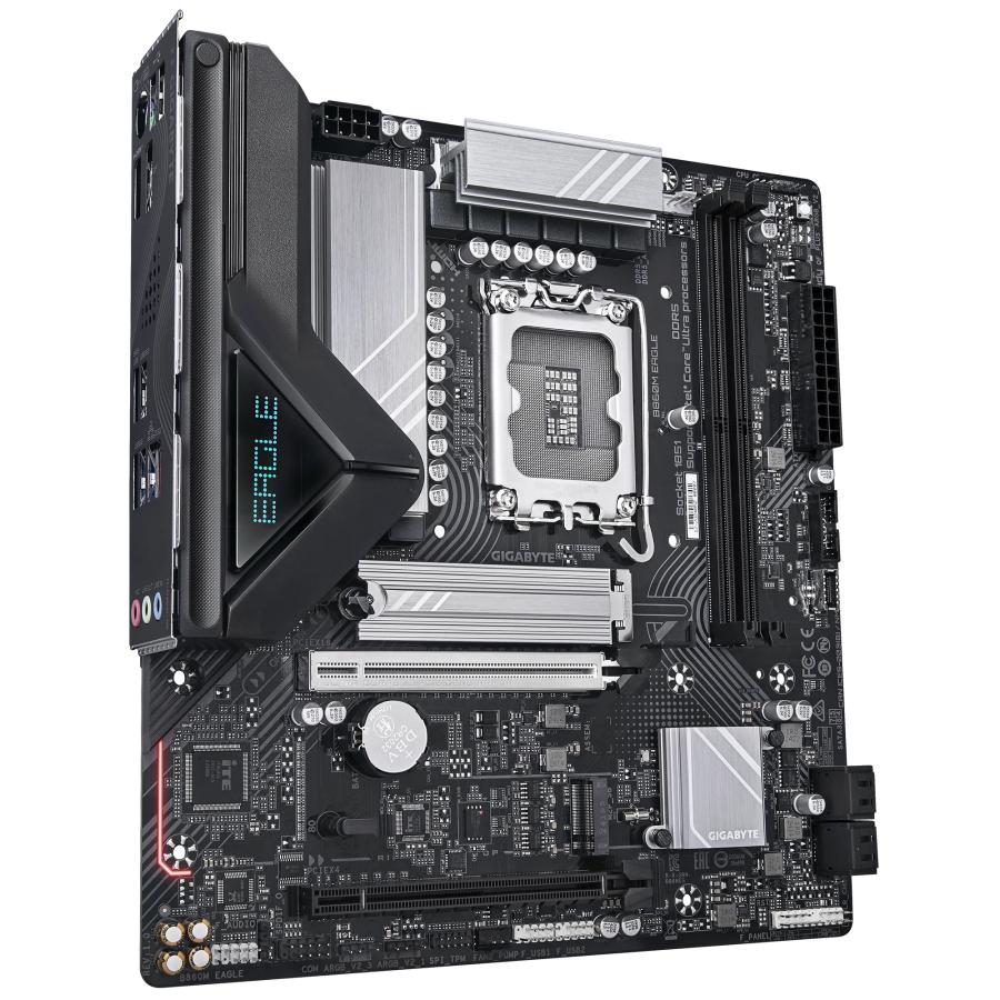 Gigabyte B860M Eagle, Matx, Intel LGA1851, B860, 2x DDR5, 2,5 GBE, USB Typ C, PCIe 5.0