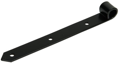 1013236 - enkel luikscharnier zwart 25 cm dia 18 mm | 6 stuks