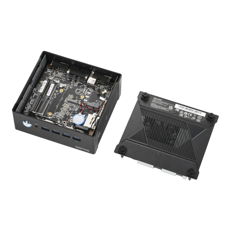 Shuttle NA10H7 Nano PC NA10H7, AMD Ryzen™ 7-8845HS APU, Radeon780M, 2xHDMI, 2xUSB-C 4.0(DP) 2x2.