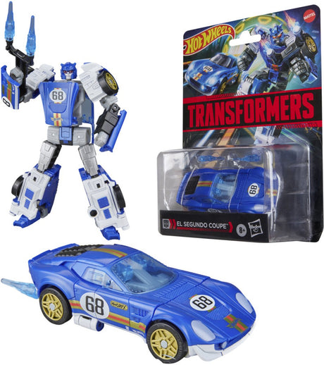 Transformers -speelgoed hot wheels® x el segundo coupe, actiefiguur van 12,5 cm, 8+.