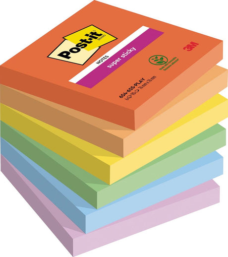 Super Haftnotizen Post-it 76 x 76 mm 90 Blatt in verspielter Farbauswahl