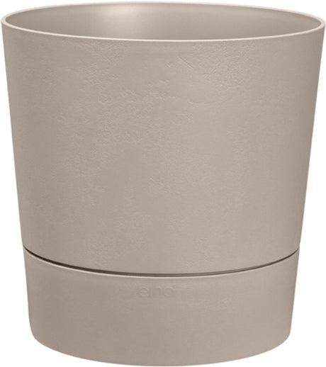 Elho foss rond 30cm - bloempot voor binnen - 100% gerecycled plastic - ø 29.5 x h 29.1 - paddenstoel beige