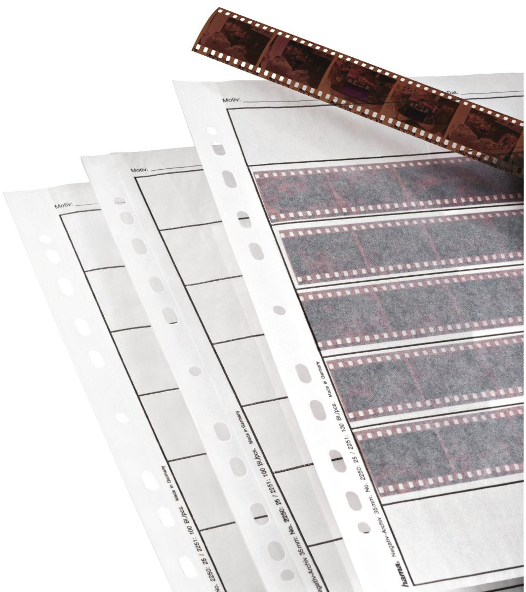 Hama Negativhüllen - A4-Format - 7x6 - Pergament - 24x36 mm - 100 Stk.