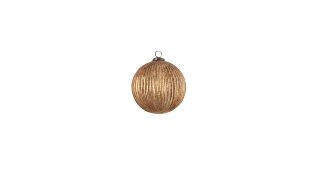 Kerstbal glas champagne - d15cm