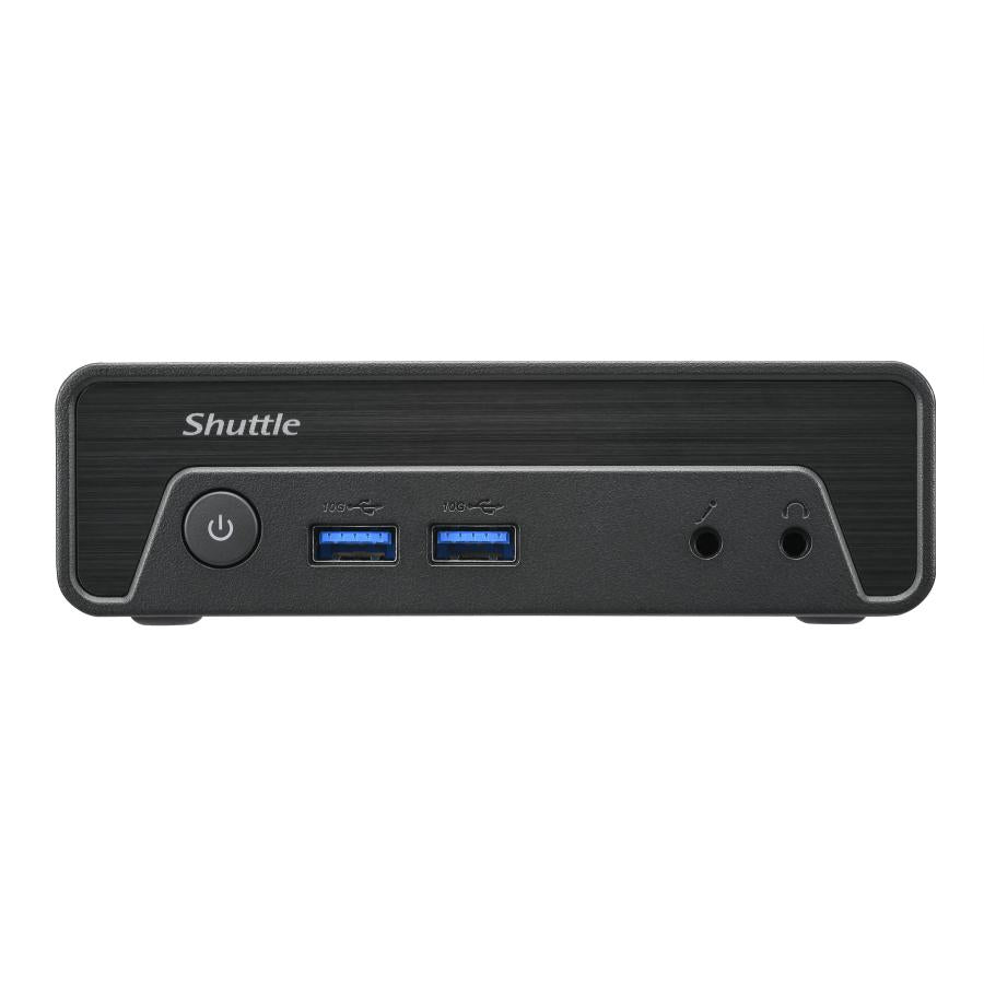 Shuttle NE10N Nano PC, Intel N 100 SoC, DDR4, HDMI, DP, 6x USB, LAN, Lüfterlos, 24 7, 65 W