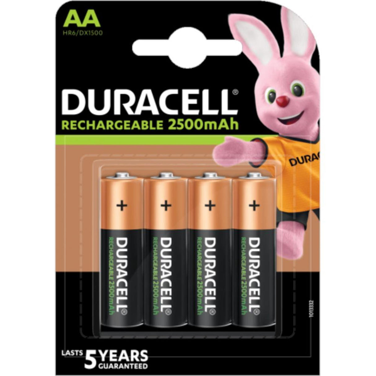 Duracell-Batterie AA 2500 mAh 1,2 V wiederaufladbar (4 Stück)