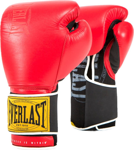 Everlast 1910 klassischer Trainingshandschuh, rot, 12 oz