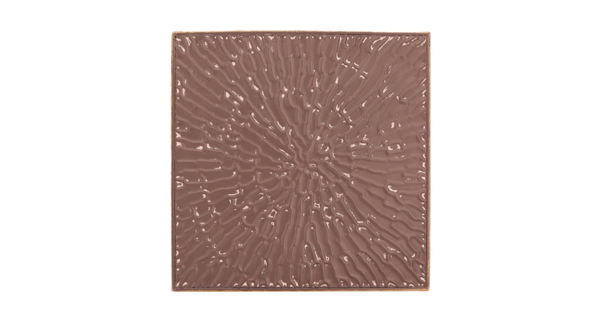 Wall art square metal 38x2x38cm silver