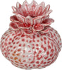 Hd collection vaas stoneware roze 17,5x17,5x15,5cm
