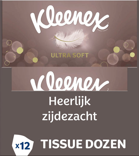 Kleenex-Taschentücher – ultraweich – Vorteilsbox – 12 x 64 Stück = 768 Taschentücher