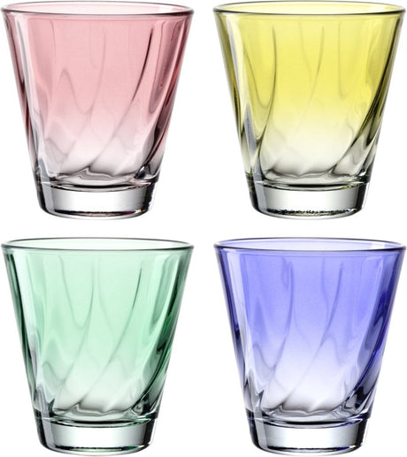 Leonardo Twist Trinkglas 215ml sortiert - Set 4