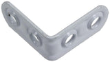 Mack 1013793 - 4 geplooide winkelhaken wit gelakt 30x30mm | 10 stuks