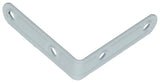 Mack 1013795 - 4 geplooide winkelhaken wit gelakt 60x60mm | 10 stuks