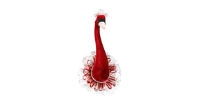Muurhanger zwaan d.rood - l28xb17xh57cm
