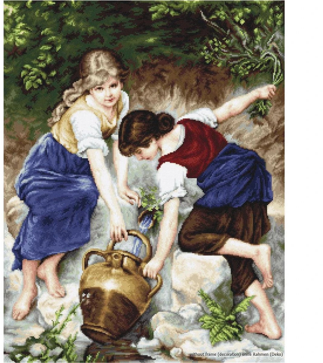 Luca-s kruissteek borduurpakket - at the fountain b564 ()