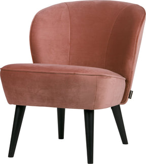 Woood Sara Sessel – Samt – Altrosa – 59 x 71 x 70