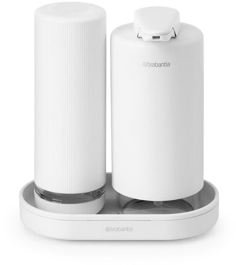 Brabantia Seifenspender-Set im Waschbecken-Stil – Mineral Fresh White