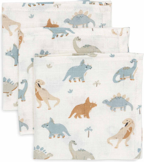 Jollein - hydrofiel monddoekje 31x31cm - baby hydrofiele doeken - 3 stuks - roarsome