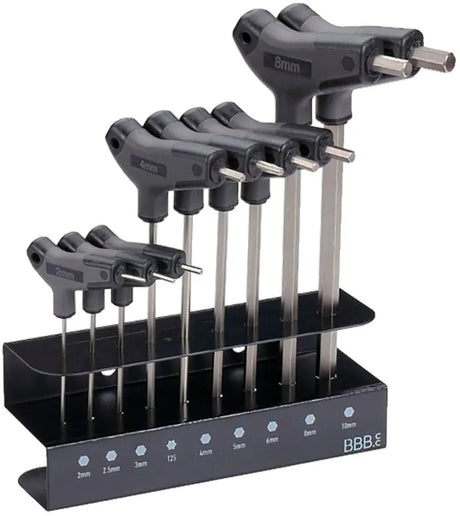Bbb Cycling Inbusschlüssel-Set Fahrrad-Werkzeugset mit Inbusschlüsseln und Torx T25 – inklusive Halter – Hex-T-Set btl-45s