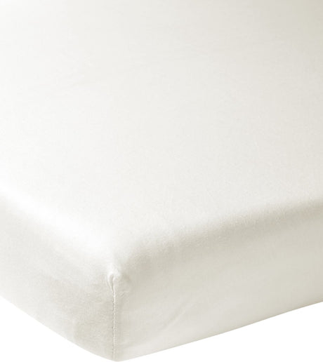 Meyco Baby-Spannbetttuch Jersey gebrochenes Weiß 80x160cm - 1er-Pack