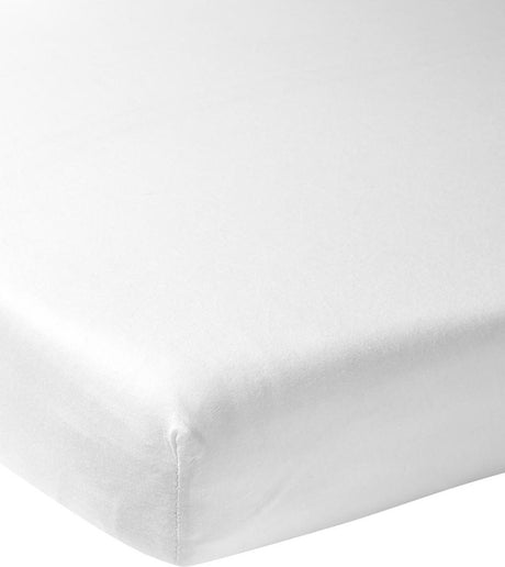 Meyco Baby Uni Spannbettlaken Juniorbett – weiß – 70x140cm
