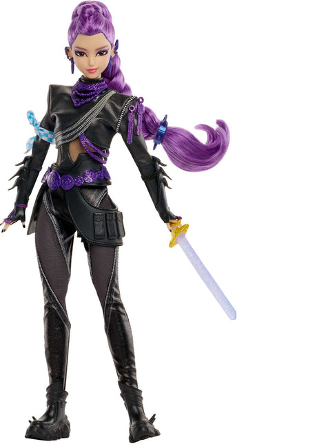 Mattel kpop demon hunters huntr x rumi - luxe modepop met gevechtsoutfit