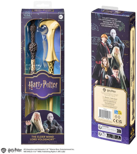 Noble collection harry potter twin-pack role play toverstaf toverstoks the elder lord voldemort 30 cm replica: down-scaled