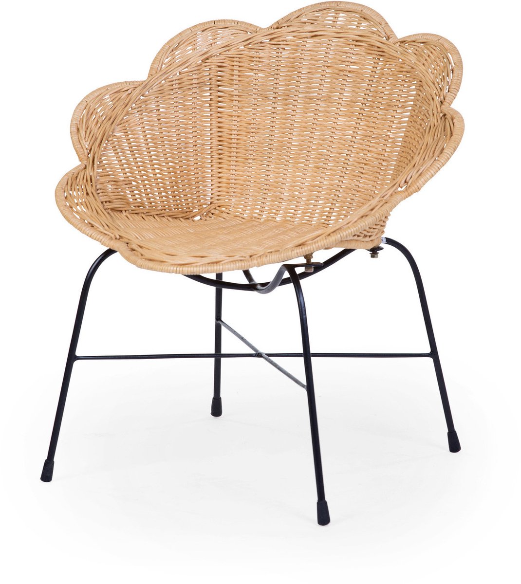Childhome Blumenhochstuhl – Rattan – leicht – Vintage-Design – ab 2 Jahren