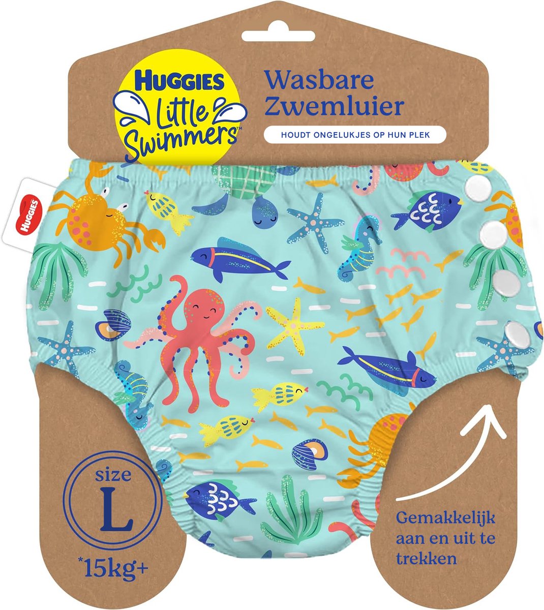 Huggies kleine Schwimmer – waschbare Schwimmwindel – Größe 5 6 – 13+ kg – wiederverwendbare Badehose – 1 Stück