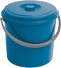 Curver - Eimer mit Deckel 10l - bequemer Griff - blau, 235232