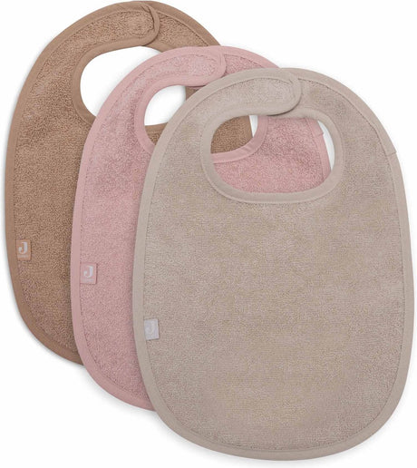 Jollein Lätzchen Frottee Wildrose Nougat Keks (3er Pack)