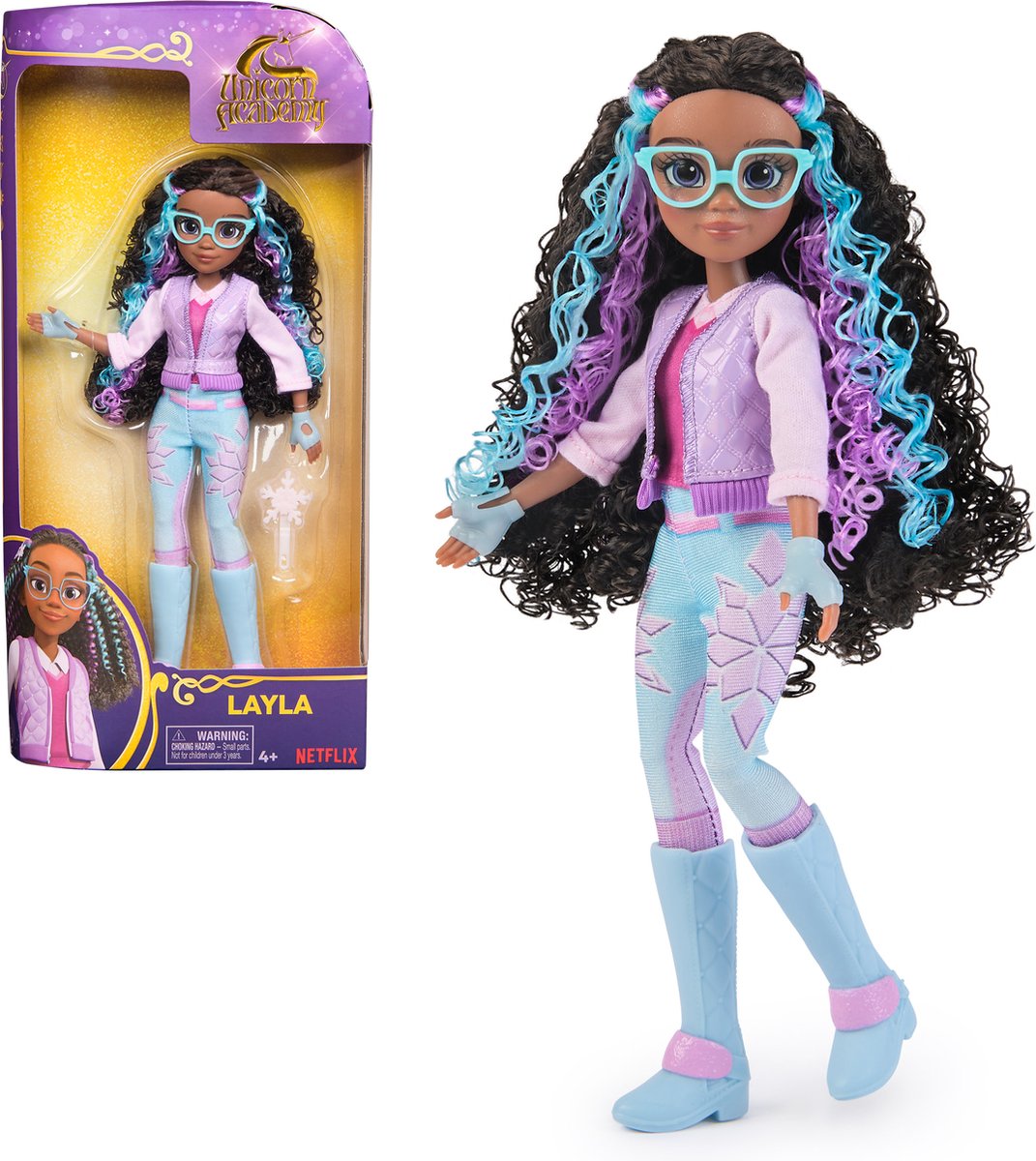 Spinmaster Einhorn-Akademie-Puppe Layla (24 cm)