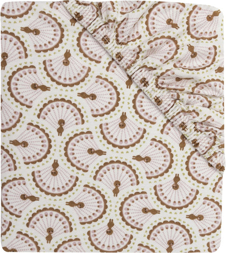 Jollein hoeslaken ledikant - 70 75x140 150cm - jersey - soft plumes