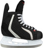 Nijdam Eishockeyschlittschuh – Deluxe – Polyester – Schwarz Silbergrau – Größe 43
