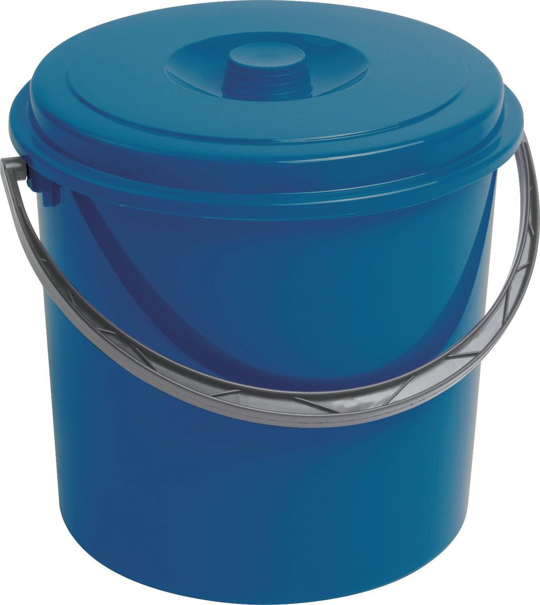 Curver blauer Eimer 12 l Volumen mit Deckel und Griff