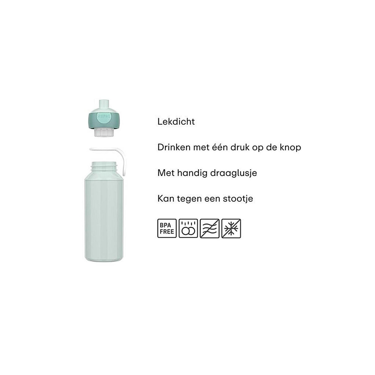 Mepal Pop-Up-Trinkflasche 400 ml cooles Pink