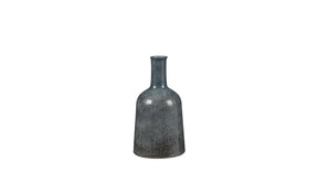 Oliver fles rond blauw - h35xd22cm