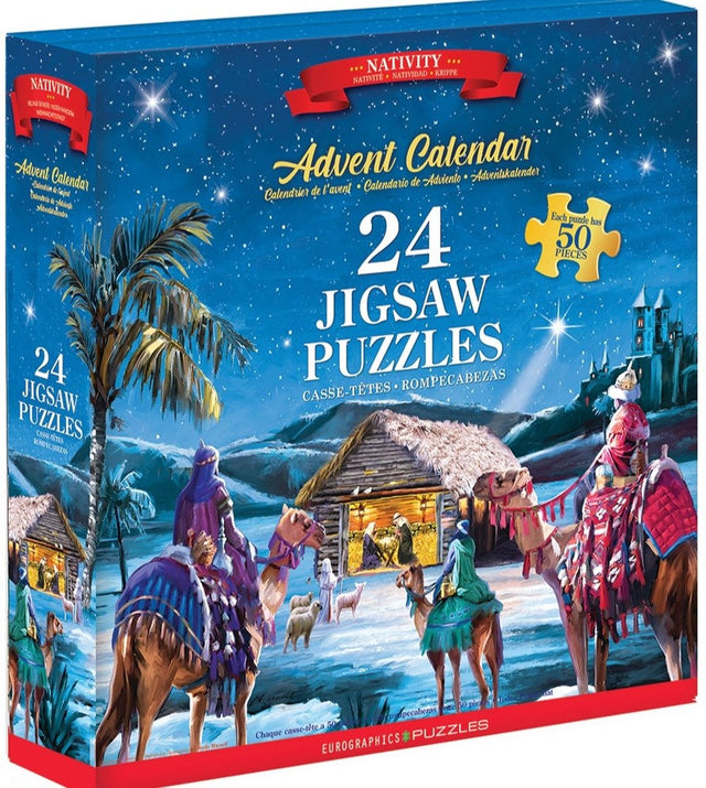 Eurographics – Adventskalender, Krippe [Adventskalender, Krippe] – Macneil Studio – 24×50 Teile 12,5×12,5 cm (B×H) – Adventskalender