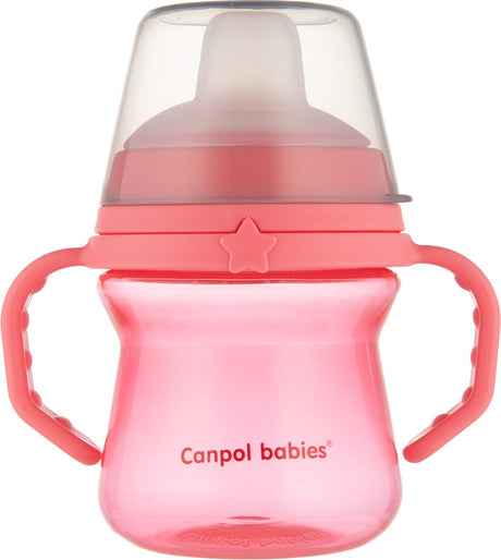 Canpol-Babys | Babybecher mit Silikontülle | erste Tasse | 150 ml rosa