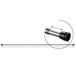 Duschvorhang Weiß Chrom 55 90cm